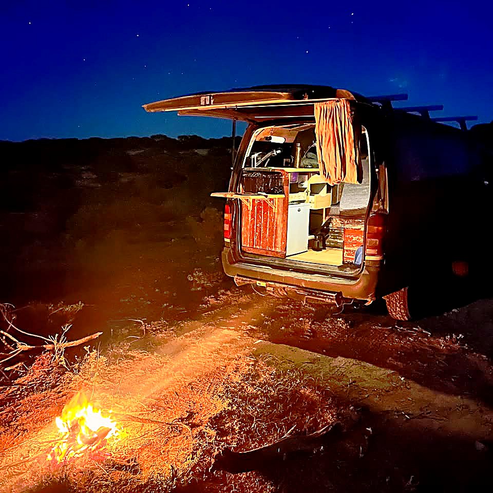 Archi 4X4 — campfire night in the outback